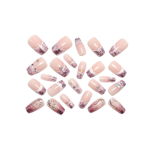 12 Sizes-24 Pcs Press On Nails Y1854