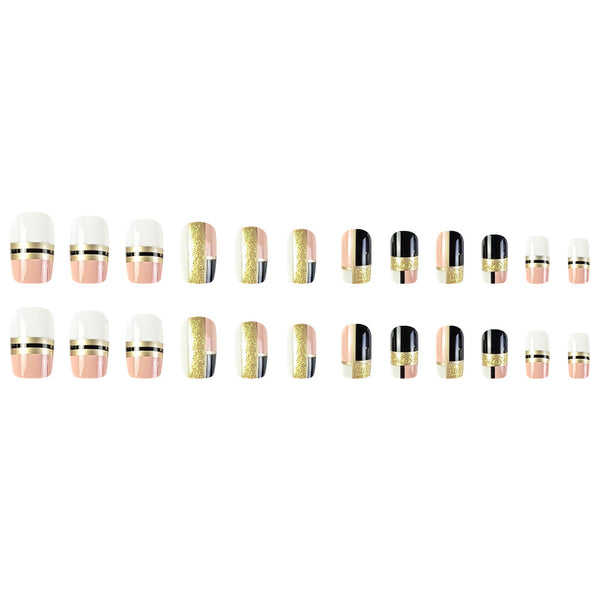 12 Sizes-24 Pcs Press On Nails Y057