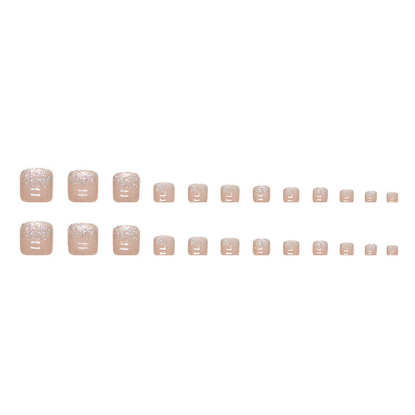 12 Sizes-24 Pcs Press On Nails F044