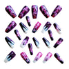 12 Sizes-24 Pcs Press On Nails Y1225