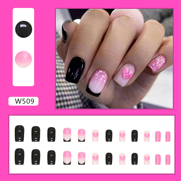 12 Sizes-24 Pcs Press On Nails W486