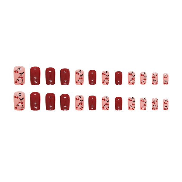 12 Sizes-24 Pcs Press On Nails W994