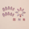 12 Sizes-24 Pcs Press On Nails W1696