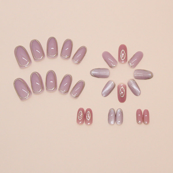12 Sizes-24 Pcs Press On Nails W1696