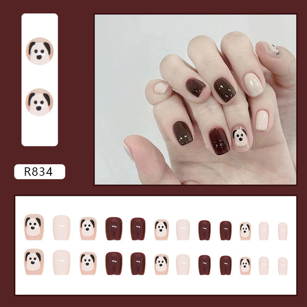 12 Sizes-24 Pcs Press On Nails R834