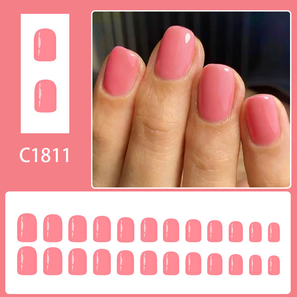 12 Sizes-24 Pcs Press On Nails C1811