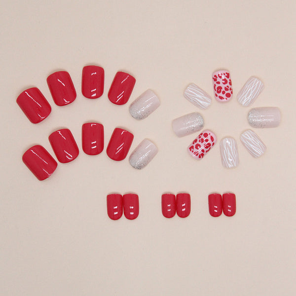 12 Sizes-24 Pcs Press On Nails W1368
