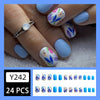 12 Sizes-24 Pcs Press On Nails Y779