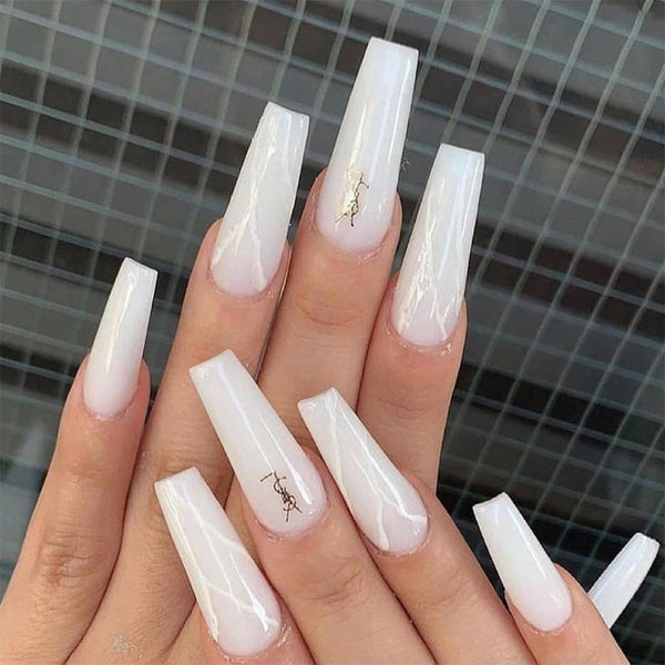 12 Sizes-24 Pcs Press On Nails W021