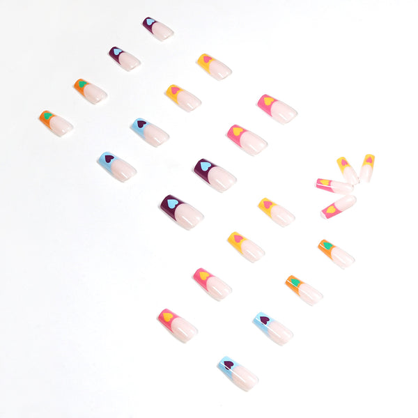 12 Sizes-24 Pcs Press On Nails JP1211