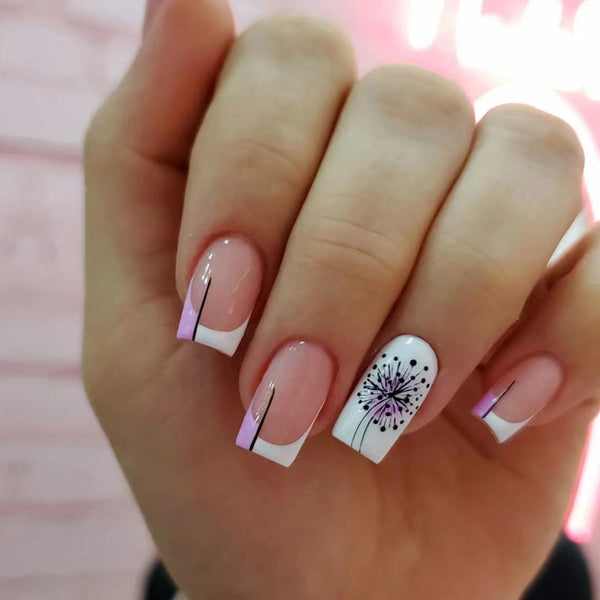 12 Sizes-24 Pcs Press On Nails W496