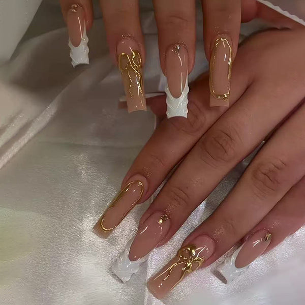 12 Sizes-24 Pcs Press On Nails Z1352