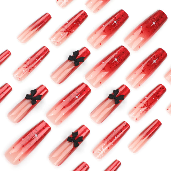 12 Sizes-24 Pcs Press On Nails JP3449