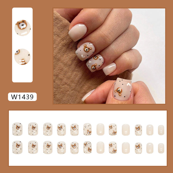 12 Sizes-24 Pcs Press On Nails W1439