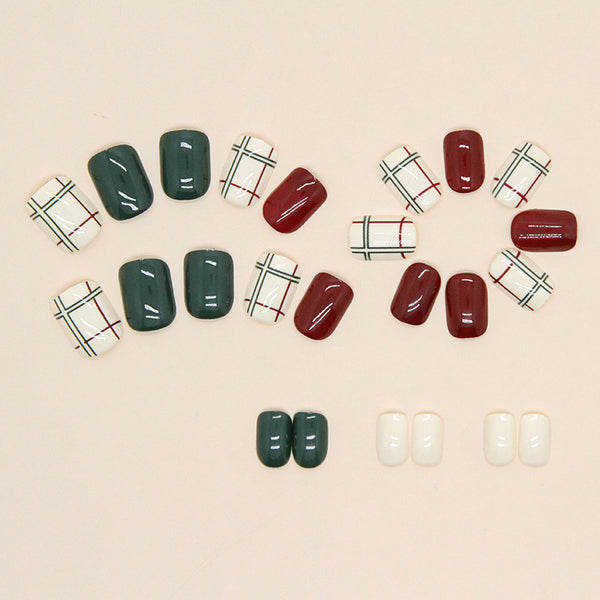 12 Sizes-24 Pcs Press On Nails W528