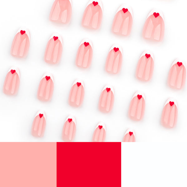 12 Sizes-24 Pcs Press On Nails JP3638
