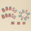 12 Sizes-24 Pcs Press On Nails Y041