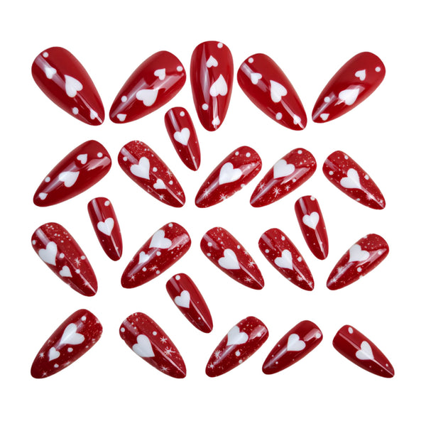 12 Sizes-24 Pcs Press On Nails Y1664