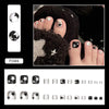 12 Sizes-24 Pcs Press On Nails F046