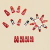 12 Sizes-24 Pcs Press On Nails Y1640