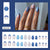 12 Sizes-24 Pcs Press On Nails W2009