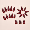 12 Sizes-24 Pcs Press On Nails W1885