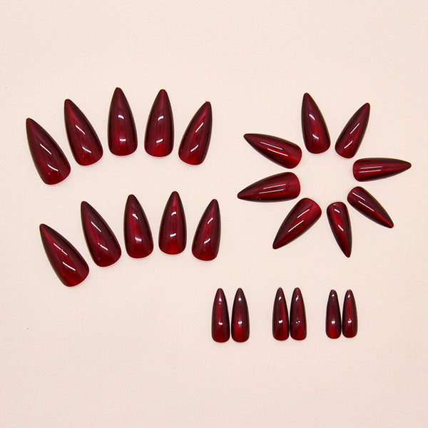 12 Sizes-24 Pcs Press On Nails W1885