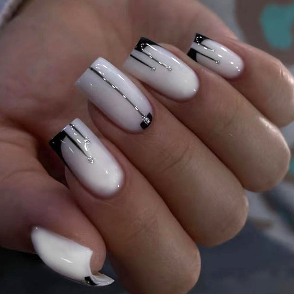 12 Sizes-24 Pcs Press On Nails W1041