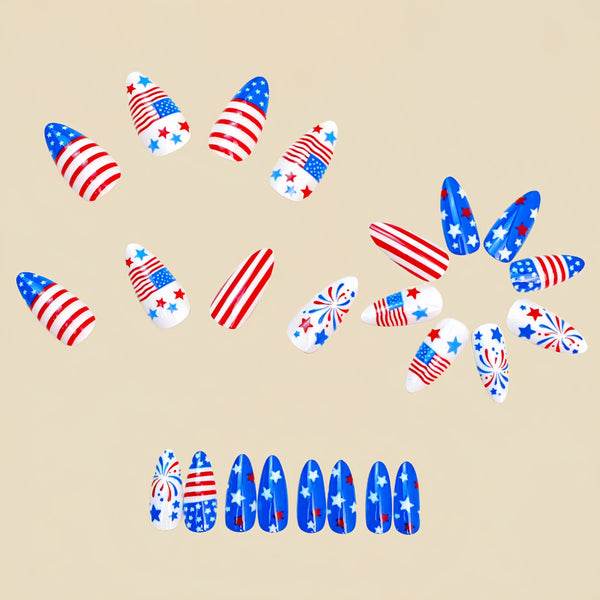 12 Sizes-24 Pcs Press On Nails Y1934