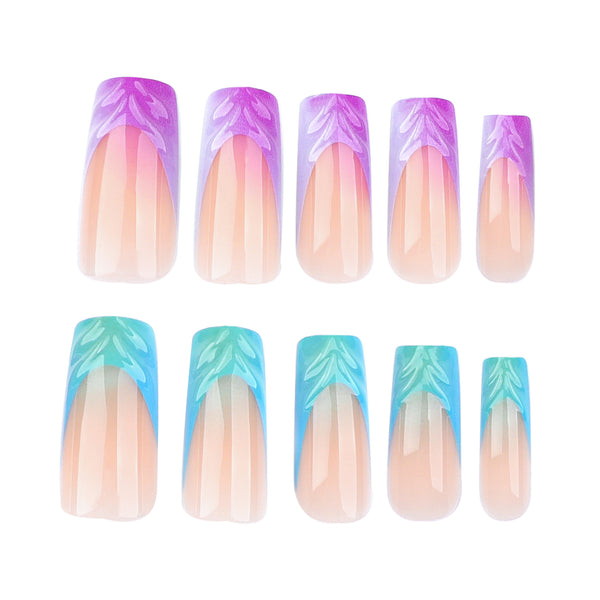 12 Sizes-24 Pcs Press On Nails JP3388