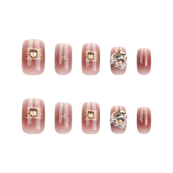 15 Sizes-30 Pcs Press On Nails GN030
