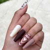 12 Sizes-24 Pcs Press On Nails W122