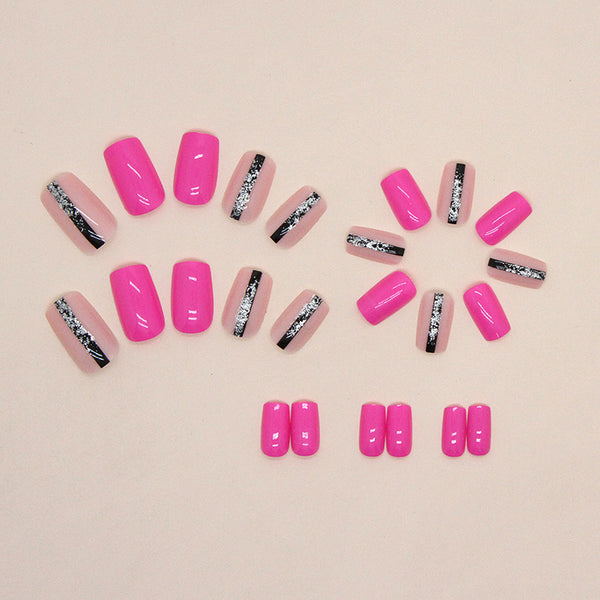 12 Sizes-24 Pcs Press On Nails W991