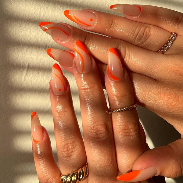 12 Sizes-24 Pcs Press On Nails W214