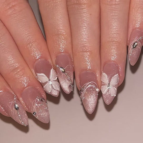12 Sizes-24 Pcs Press On Nails MY219