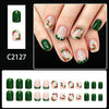 12 Sizes-24 Pcs Press On Nails C2127