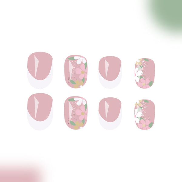 12 Sizes-24 Pcs Press On Nails C848
