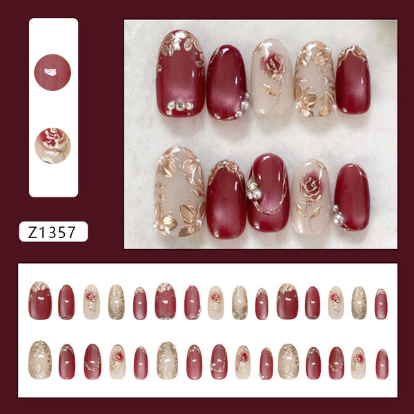 30 Pcs Press On Nails Z1357