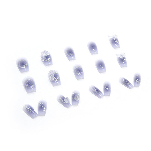 12 Sizes-24 Pcs Press On Nails Z483