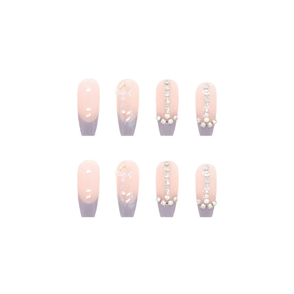 12 Sizes-24 Pcs Press On Nails Z405