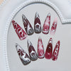 12 Sizes-24 Pcs Press On Nails Z1194