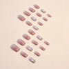 12 Sizes-24 Pcs Press On Nails W1279