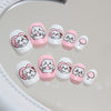 12 Sizes-24 Pcs Press On Nails K018