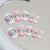 12 Sizes-24 Pcs Press On Nails K018
