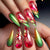 12 Sizes-24 Pcs Press On Nails Y1485