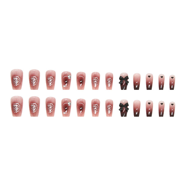 12 Sizes-24 Pcs Press On Nails Z570