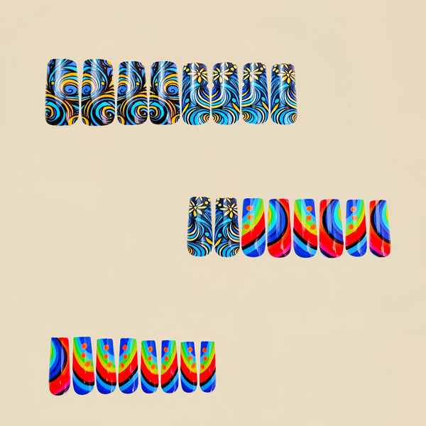 12 Sizes-24 Pcs Press On Nails Y581