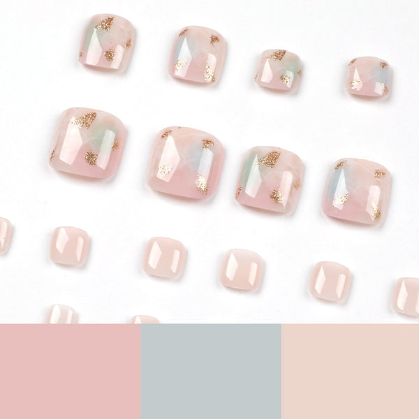 12 Sizes-24 Pcs Press On Nails JP1630