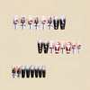 12 Sizes-24 Pcs Press On Nails Y1284