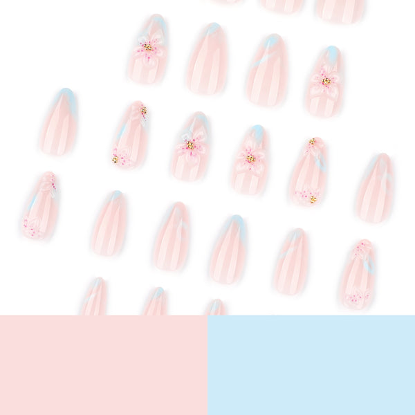 12 Sizes-24 Pcs Press On Nails JP4235